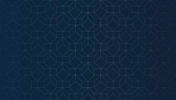 Dark Minimalist Modern Style Lit Transparent Rectangular Cuboids Grid Pattern — Stock Vector