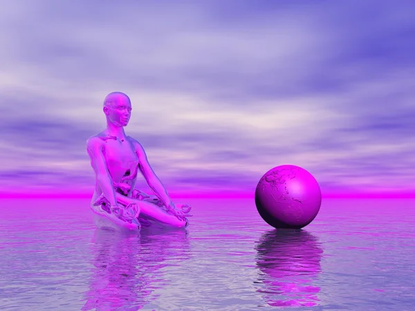 Chakra purple — Stock Photo, Image