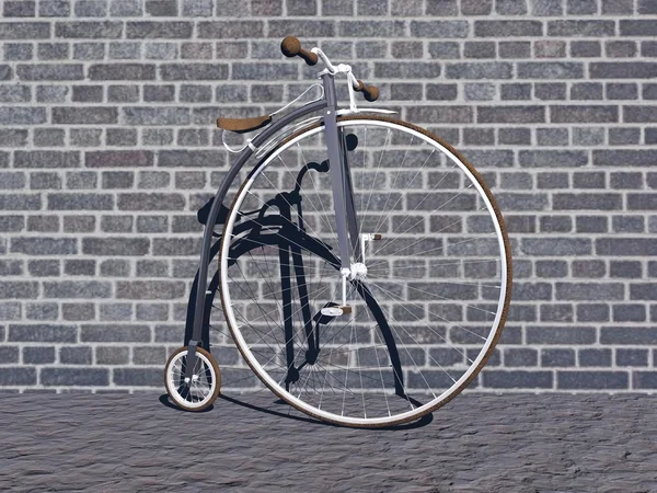 Bicicleta cinza — Fotografia de Stock