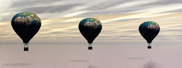 Hot-air balloon — Stock Photo, Image