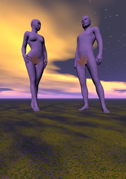 Adam und eve — Stockfoto