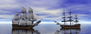 Twon tekneler tüccarlar