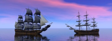 Twon tekneler tüccarlar