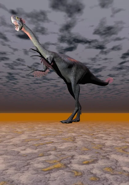 공룡 gigantoraptor — 스톡 사진