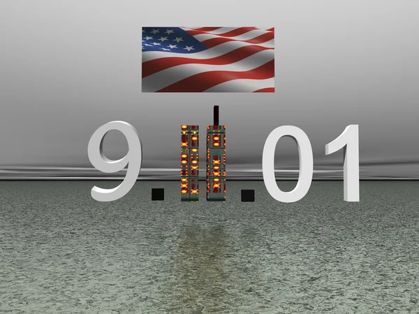 Světové obchodní centrum 11 září — Stock fotografie