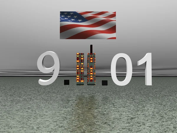 World trade center september 11 — Stock Photo, Image