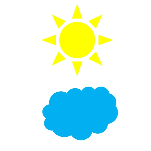 Солнце и облако — стоковое фото