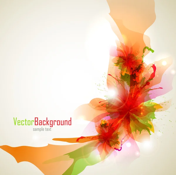 Flower background brochure template. — Stock Photo, Image