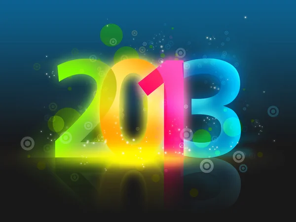 Happy New Year - 2013 colorful background — Stock Photo, Image