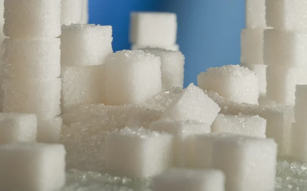 Sugar cubes (shallow dof) — Stock Photo, Image