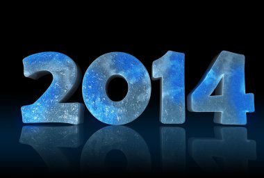 Yeni yıl 2014 kavramı görüntü