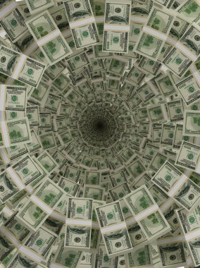 Kara delik akışında Doları