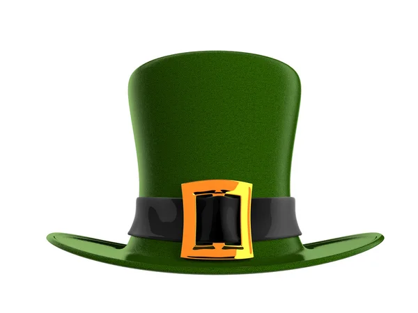 Illustration of green hat in saint Patrick Day - isolated on white — Stock Photo, Image