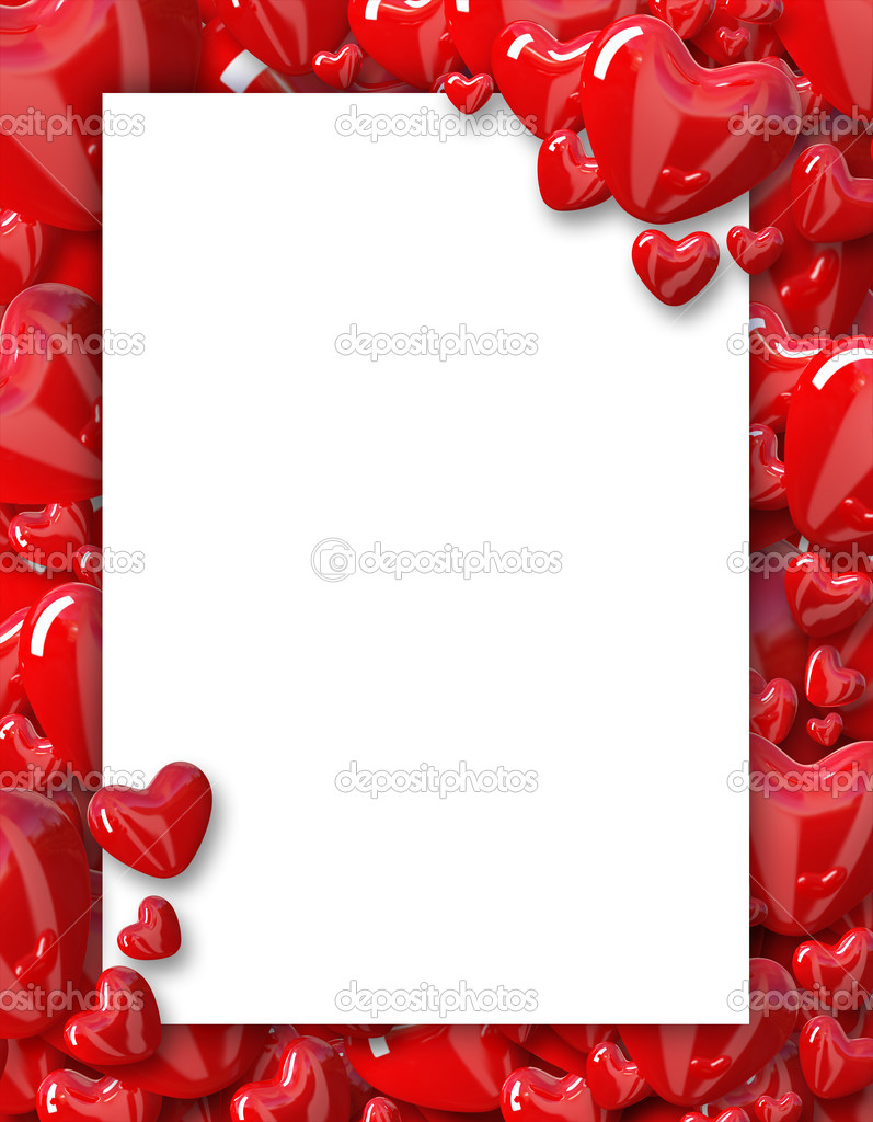 Valentine S Day Background Frame With Hearts Stock Photo C Digiart 39044813