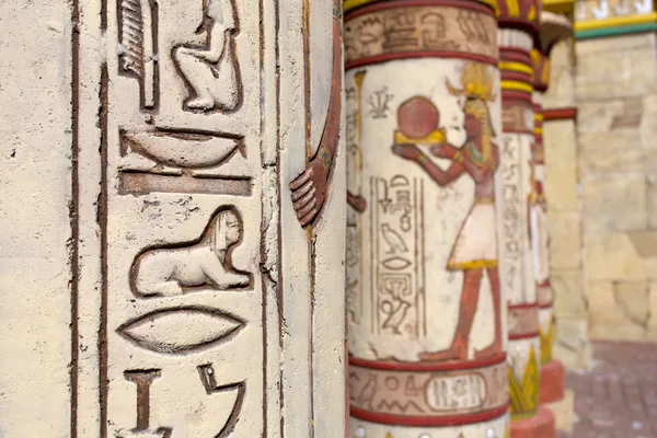 Egyptian wall paintings — Stock Photo, Image