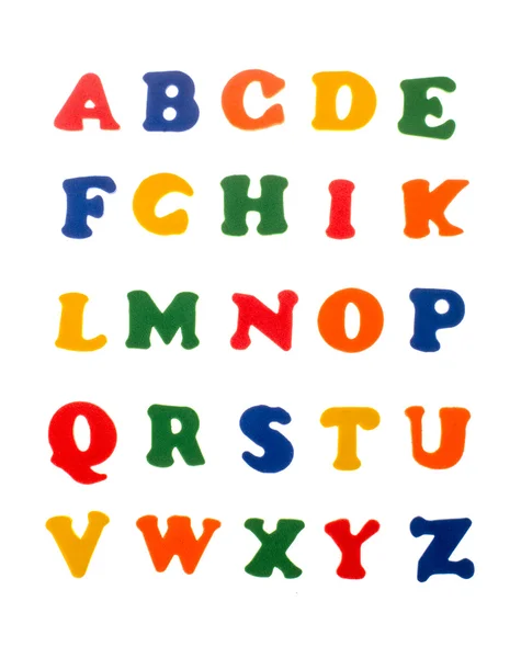 Letras coloridas del alfabeto — Foto de Stock
