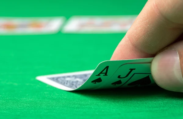 Opening blackjack — Stock Photo, Image