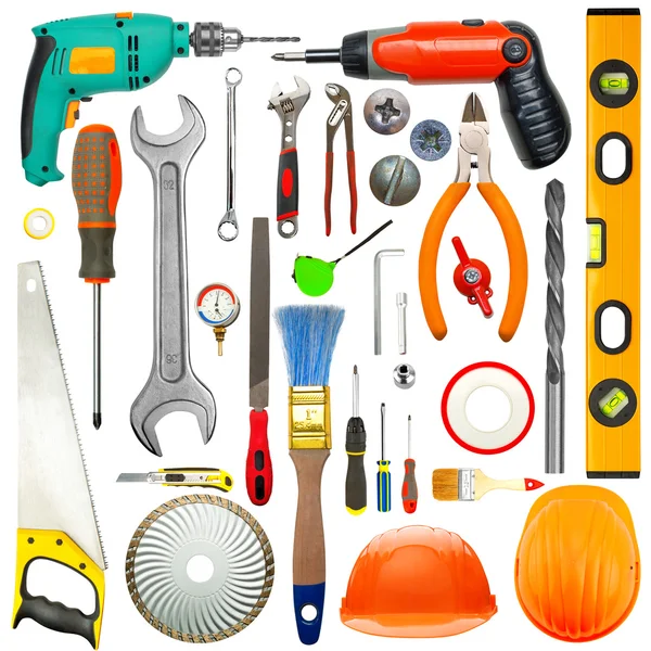 Conjunto de ferramentas industriais — Fotografia de Stock