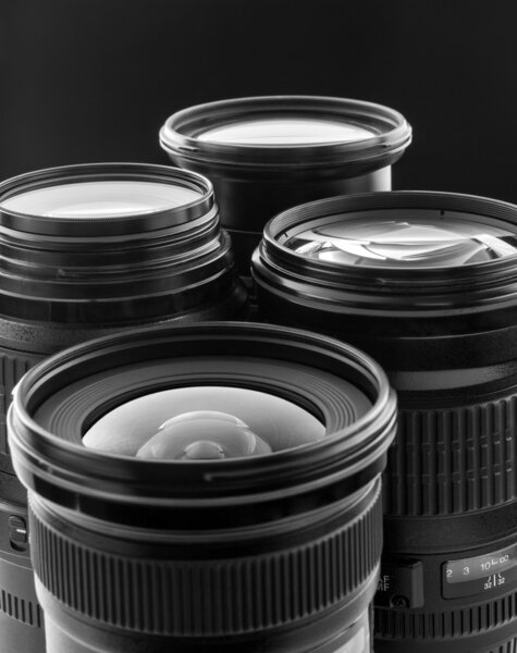 Four digital camera lenses