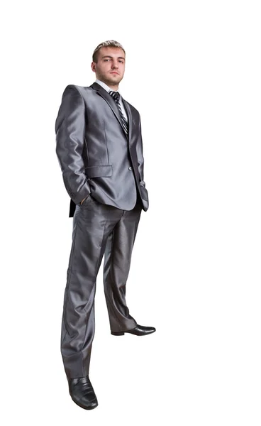 Standing confident businessman — Stock Photo, Image