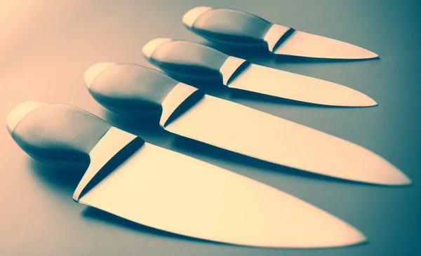 Set of kitchen knives — Stock Photo, Image