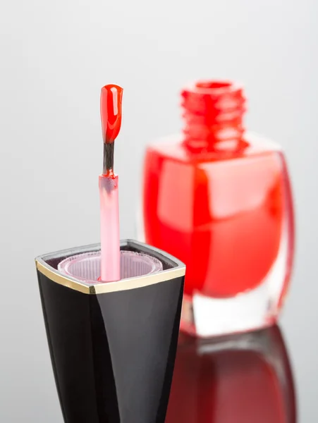 Red nail polish — Stock Photo, Image