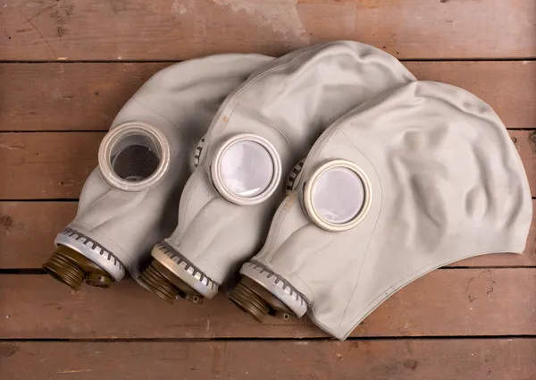 Staré plynové masky — Stock fotografie