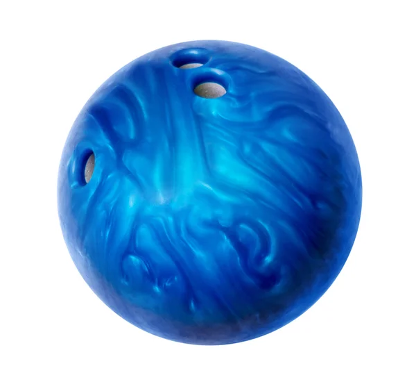 Modrý bowling míč — Stock fotografie