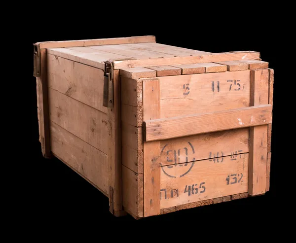 Stary wojskowy drewniane pudełko — Zdjęcie stockowe