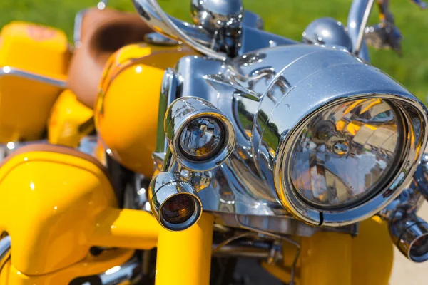 Motorcycle headlight — Stock Photo, Image
