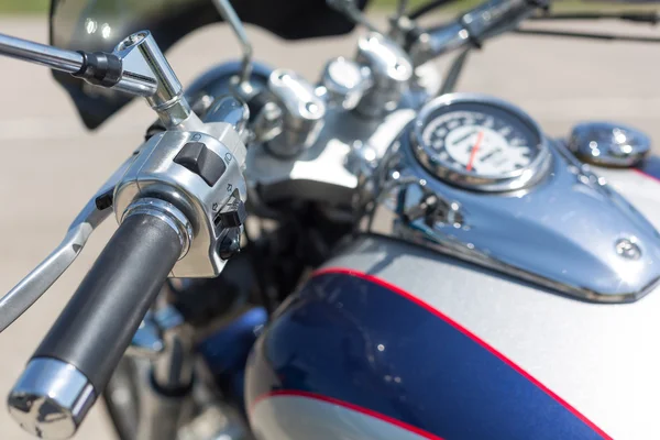 Handlebar of a motorcycle — Stock Photo, Image