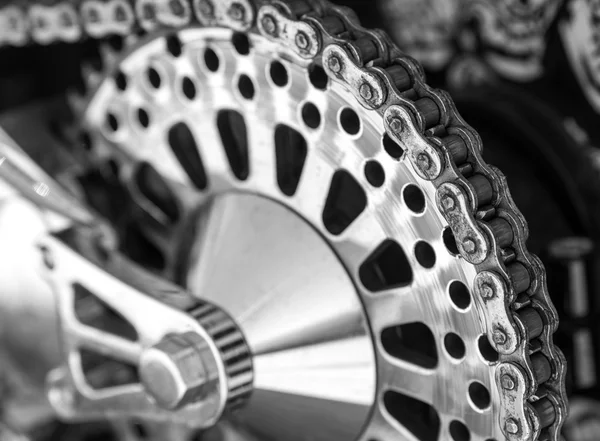 Motorcycle rear chain — Stock Photo, Image
