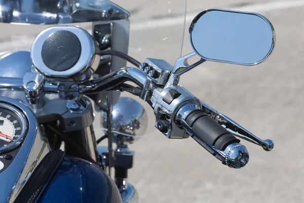 Handlebar of a motorcycle — Stock Photo, Image