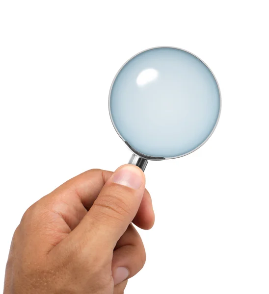 Magnifying glass in hand Stock Photos, Royalty Free Magnifying glass in