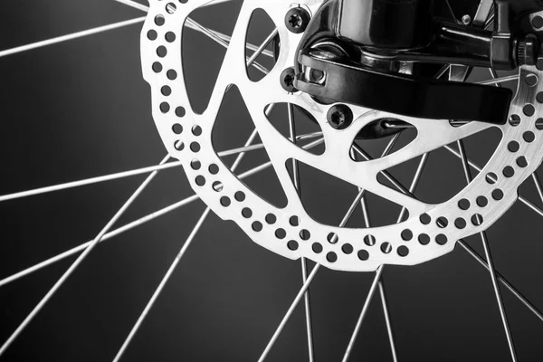Travão de disco de uma bicicleta de montanha — Fotografia de Stock