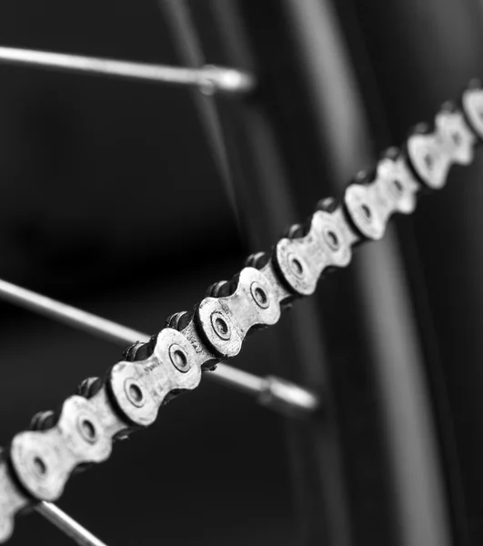 Chain of a mountain bicycle — Stock Photo, Image