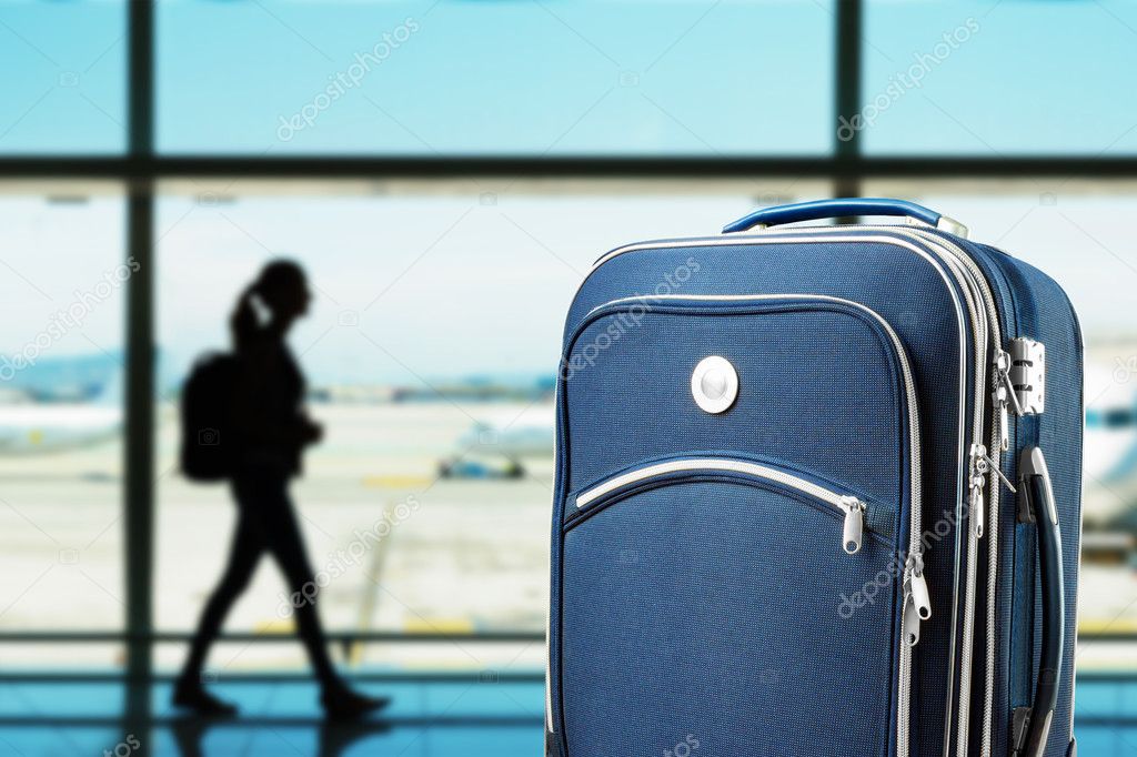 Suitcase at the airport