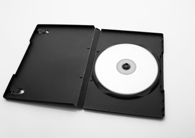 DVD kutusu dvd yuvarlak yüzey ile açık