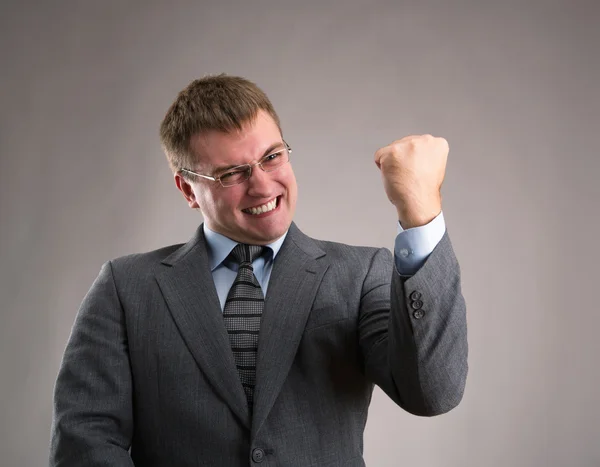 Lucky office worker — Stock Photo, Image