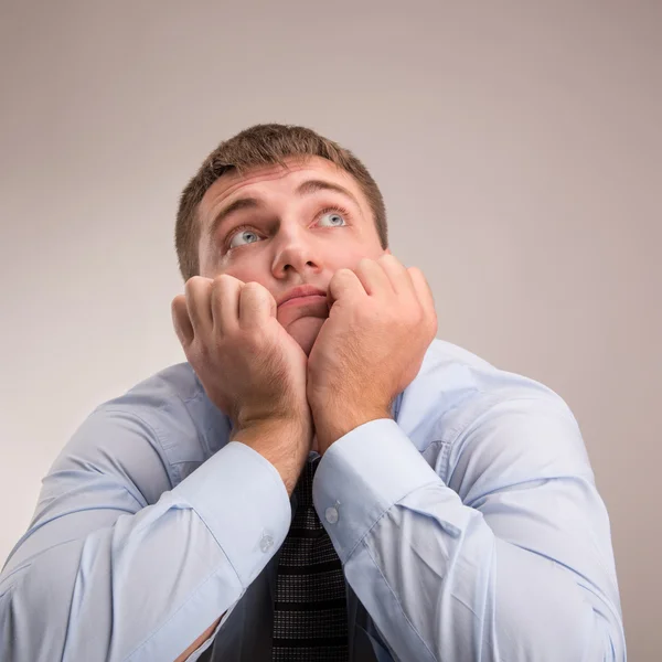 Lonely office worker — Stock Photo, Image