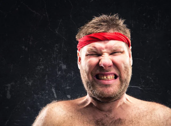 Hombre con diadema roja — Foto de Stock