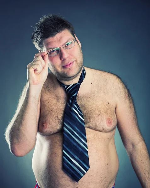 Serious shirtless man — Stock Photo, Image