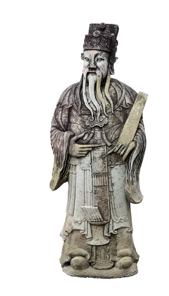 Παλιά άγαλμα σοφός άνθρωπος — Φωτογραφία Αρχείου