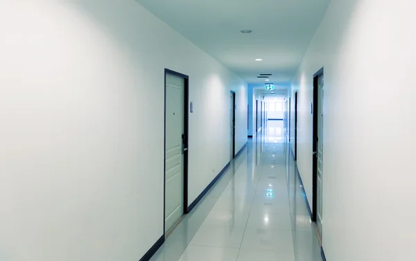 Corridor with doors — Stock Photo, Image