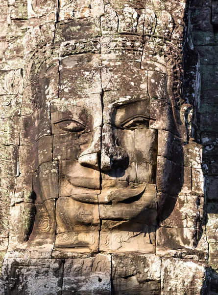 Tête de temple en pierre — Photo