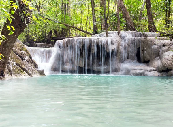 Tropical waterfall Erawan — Stock Photo, Image