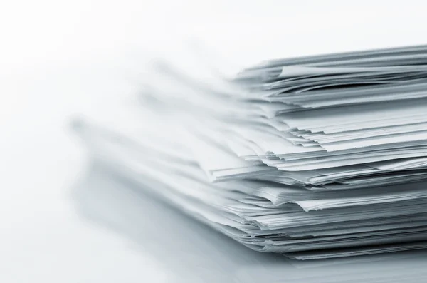Stack of white papers — Stock Photo, Image