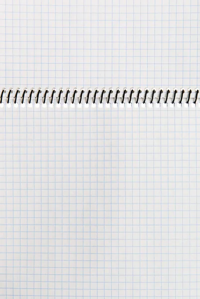 Notebook papier w kratkę — Zdjęcie stockowe