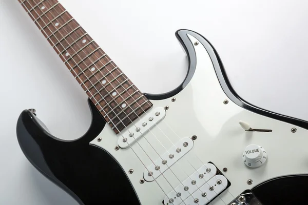 Black and white electric guitar — Stock Photo, Image