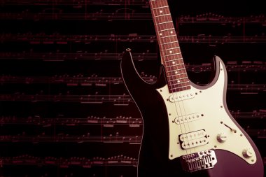 elektro gitar portre resim